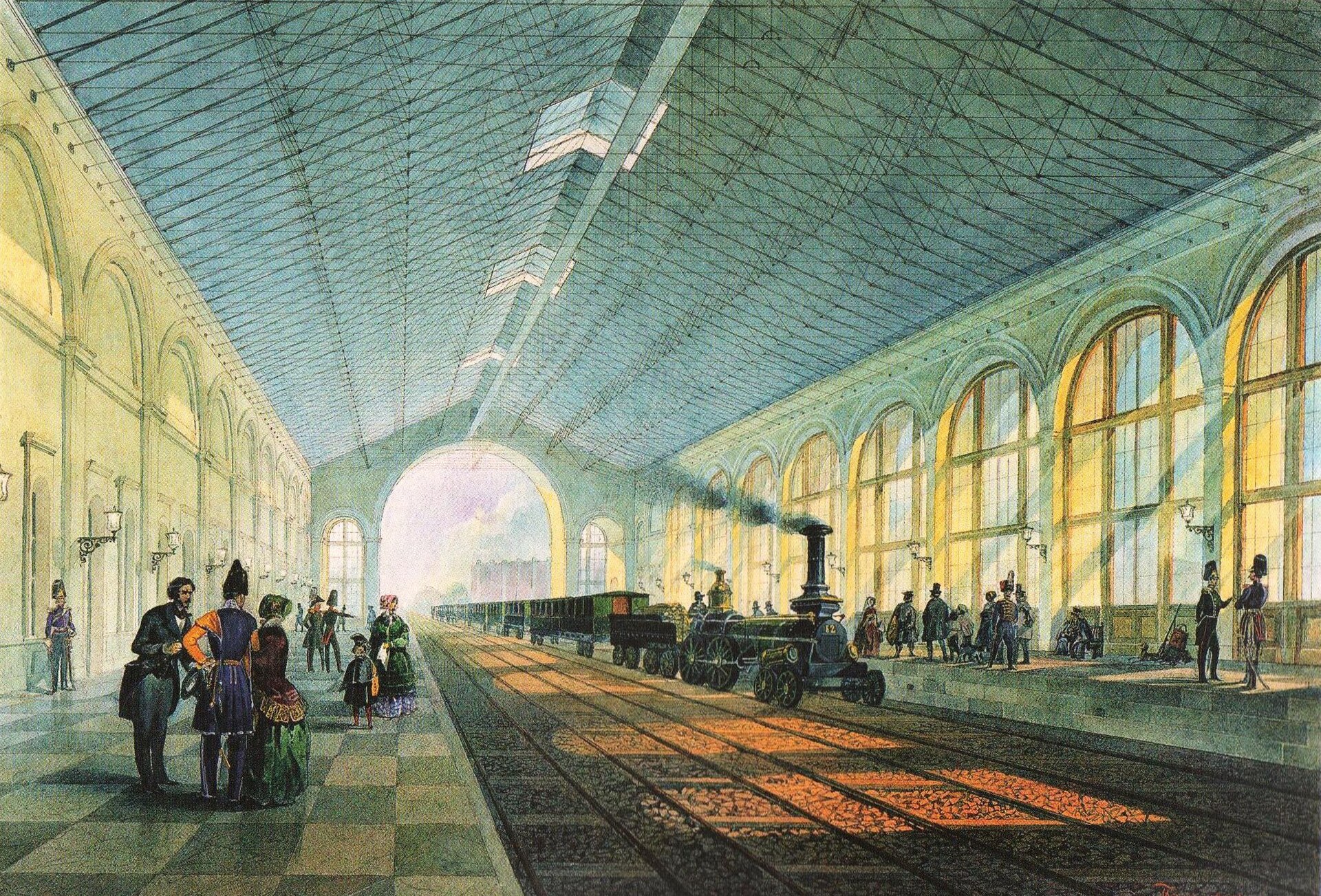 Moskovsky railway station Saint Petersburg