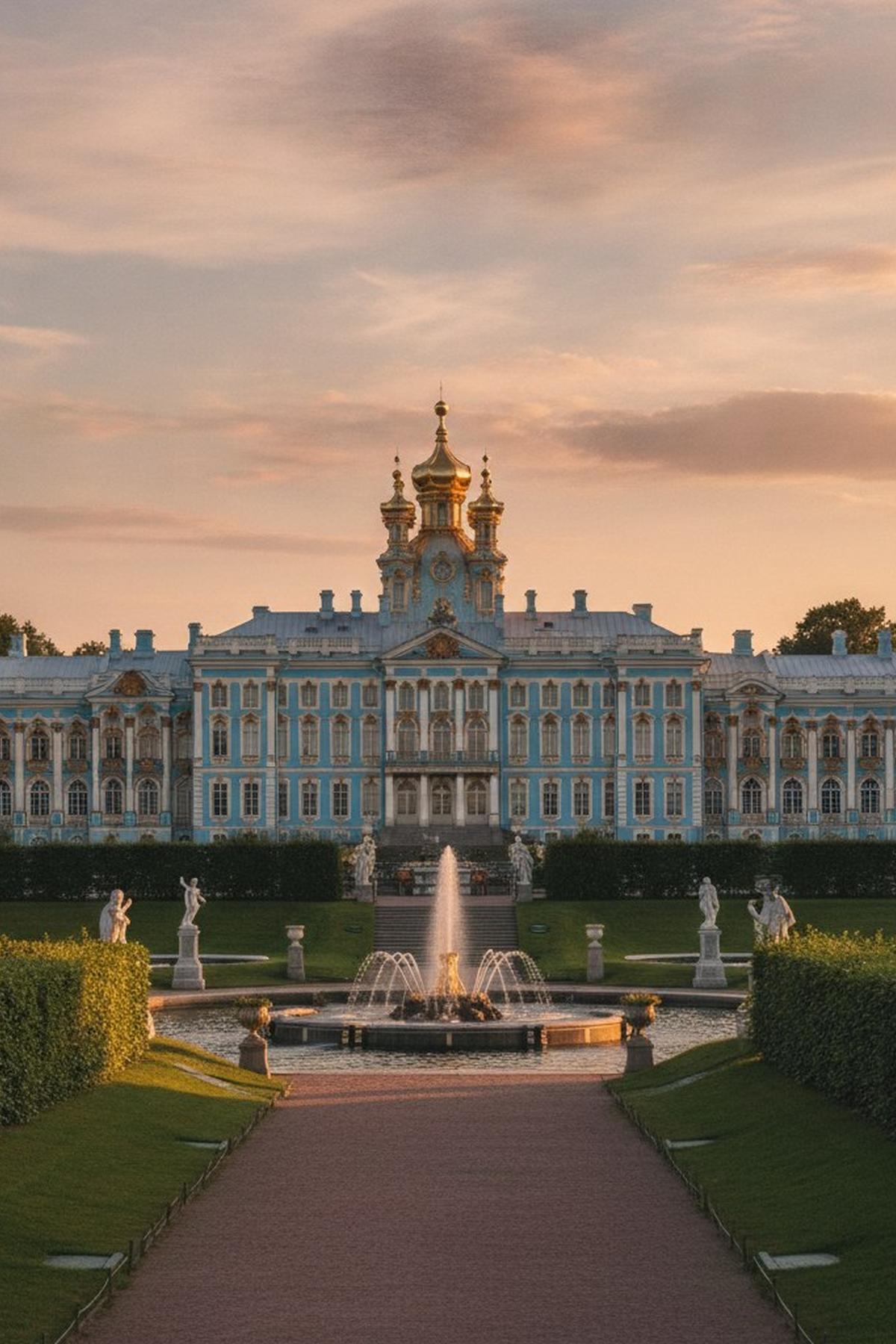 Catherine Palace at Tsarskoye Selo: Amber Room and Gardens