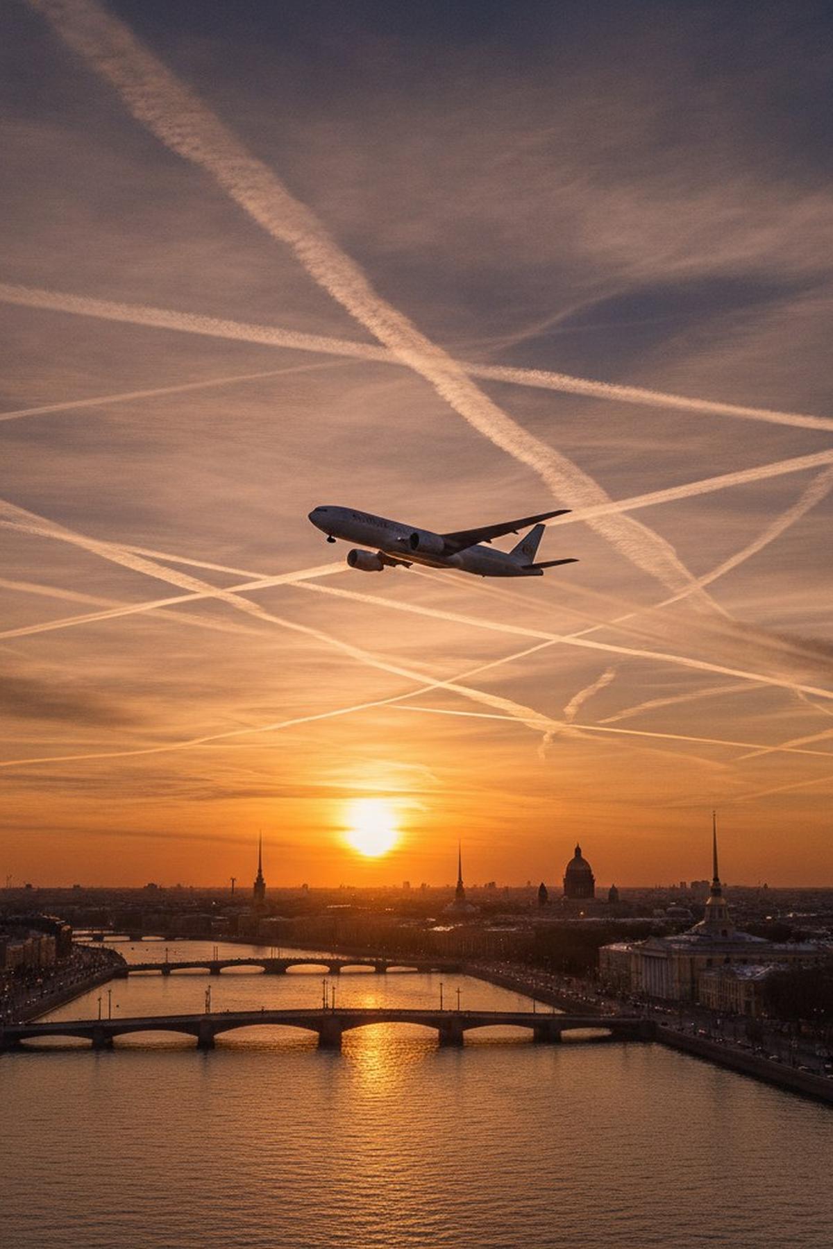 Current Flight Routes to Saint Petersburg from Europe and Asia