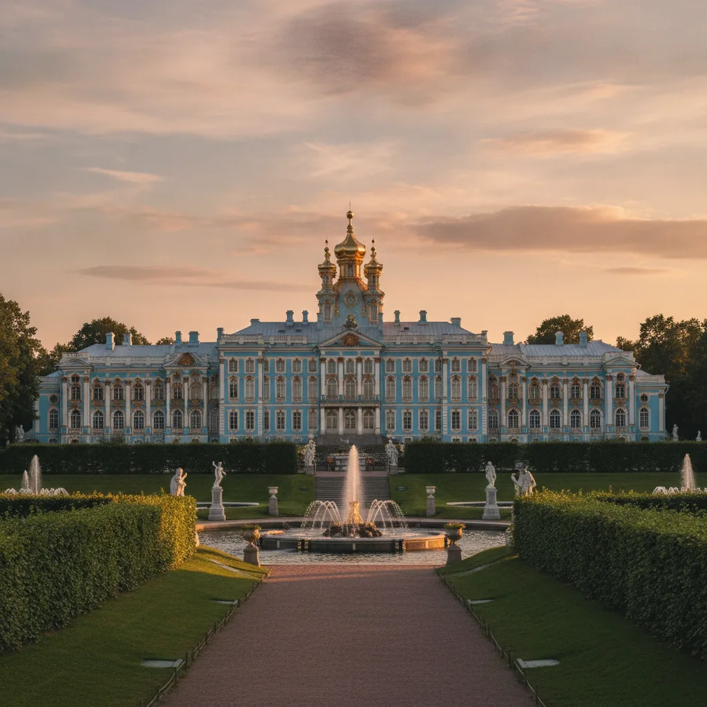 Catherine Palace at Tsarskoye Selo: Amber Room and Gardens